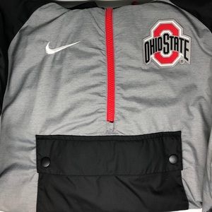 Nike Ohio State Performance Pull-Over Windbreaker!